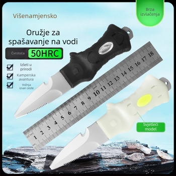 Nož za spašavanje za ronjenje s rezačem užeta, za vanjsku preživljavanje – XP-QSD, prilagodljiv
