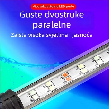Podvodno LED osvjetljenje akvarija s promjenom boje i prekidačem, vodootporno, opcije snage 4W-16W