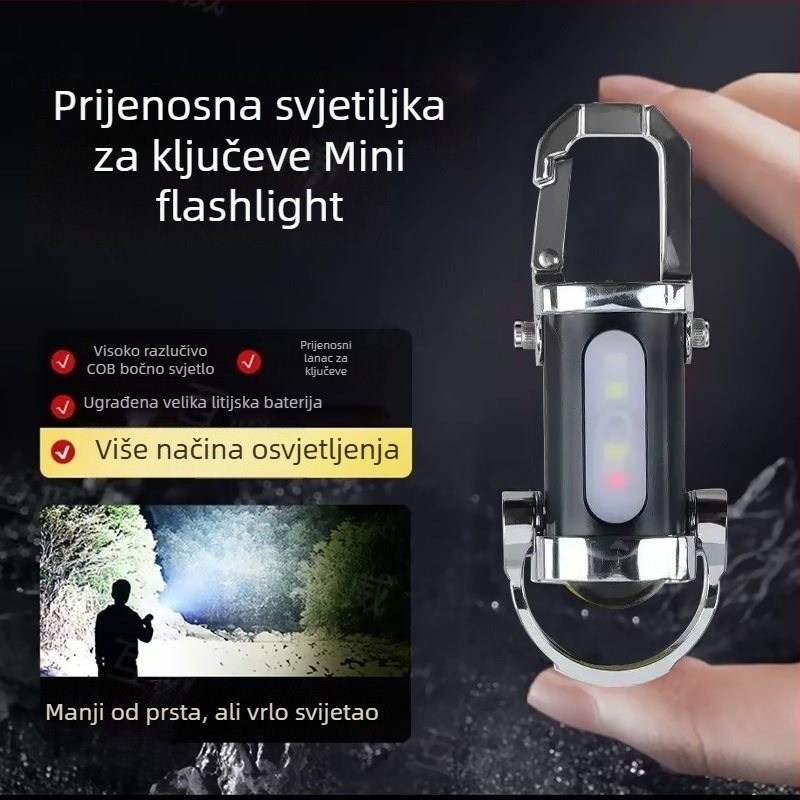 Ključna LED svjetiljka, ručno punjenje, 1W, kapacitet baterije 400, domet do 50 m