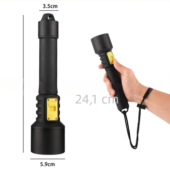 Redland Ponovno punjiva 40W aluminijska podvodna svjetiljka LED, baterija 18650/26650, domet 100–200 m