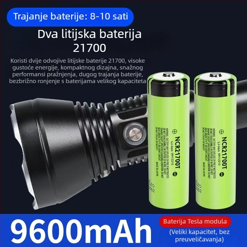 Profesionalna vanjska potopna LED svjetiljka s XHP70 visokoučinkovitim LED-om, 50W, aluminijska legura, domet 200–500 m