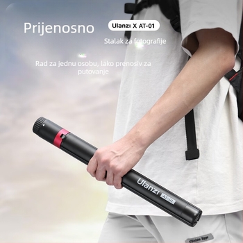 Prijenosni foto-stativ s rolnim sustavom za mobitel — aluminijska zlitina, nosivost 2–5 kg, pločica brzog otpuštanja, bez PTZ