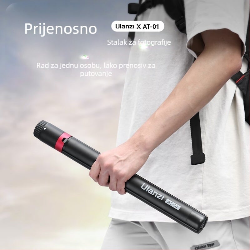 Prijenosni foto-stativ s rolnim sustavom za mobitel — aluminijska zlitina, nosivost 2–5 kg, pločica brzog otpuštanja, bez PTZ