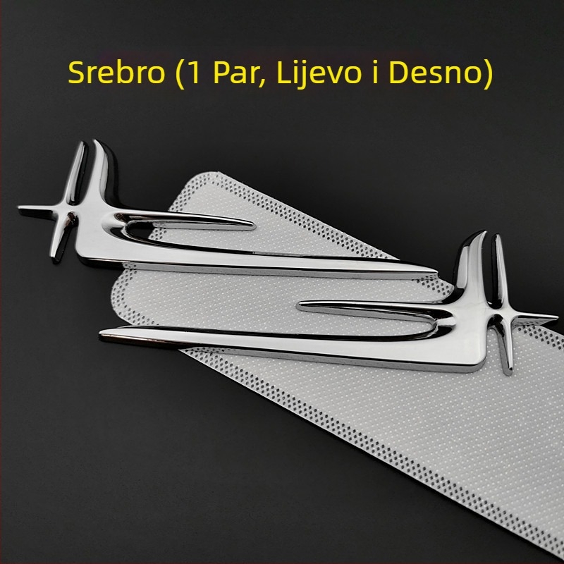 Bočna automobilska naljepnica za Mercedes-Benz C-Klasa i E-Klasa, metalni logotip od cinkove legure, dekor, ljepilo