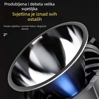 Ručni LED fenjer za vanjsku upotrebu – solarno napajanje i punjenje, 20W, 4200 mAh, ručno pokretanje, domet iznad 500 m