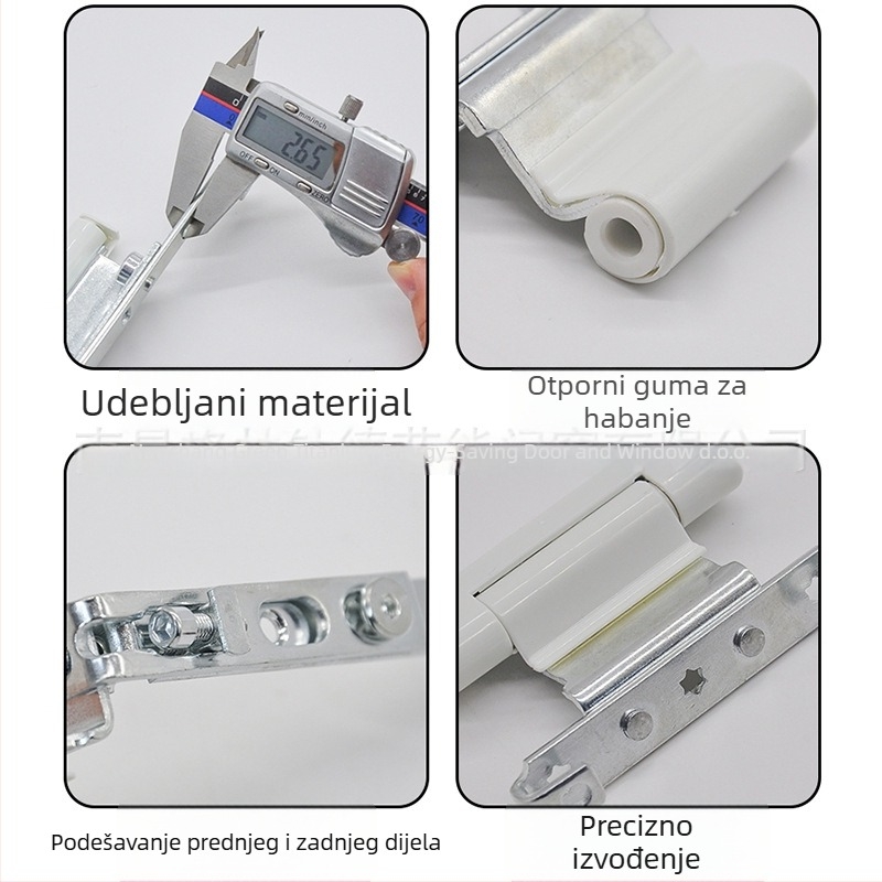 Kutni šarka za vrata i prozore, željezo, galvanizirani premaz, običan debeli šark, model Corner hinge