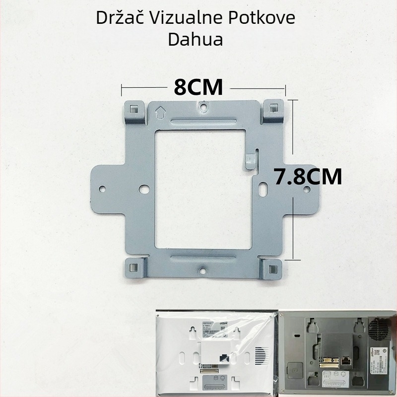Video interkom osnove s potpuno digitalnom unutarnjom jedinicom, držač za ploču za ugradnju i stražnja ploča, model 2521L