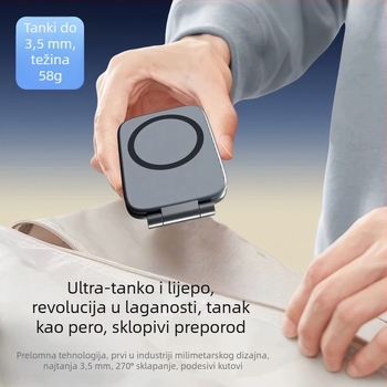 Magnetski držač za telefon s vakuumom – ultra tanak, prijenosan, univerzalna kompatibilnost za navigaciju u autu i stolnu upotrebu