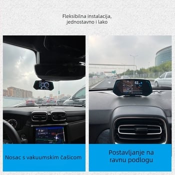 OBD LCD instrument ploča, model TCA02, napajanje preko OBD sučelja, ulazni signal OBD, težina 327 g