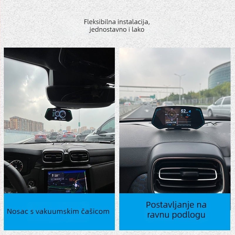 OBD LCD instrument ploča, model TCA02, napajanje preko OBD sučelja, ulazni signal OBD, težina 327 g