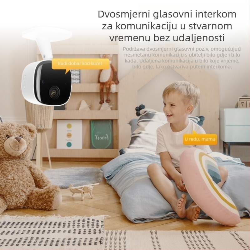 Pametna kamera za unutarnju upotrebu s dvosmjernim govorom, 1080p, 4 mm objektiv, noćno vidjenje