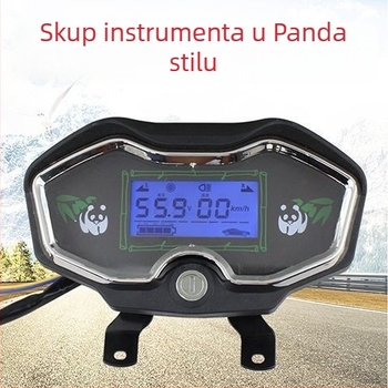 LCD instrument panel za električni tricikl, univerzalna kompatibilnost 48V/60V/72V, mjerač snage i tachometar