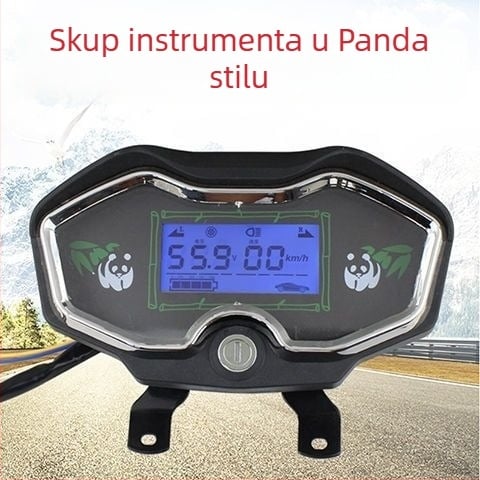 LCD instrument panel za električni tricikl, univerzalna kompatibilnost 48V/60V/72V, mjerač snage i tachometar