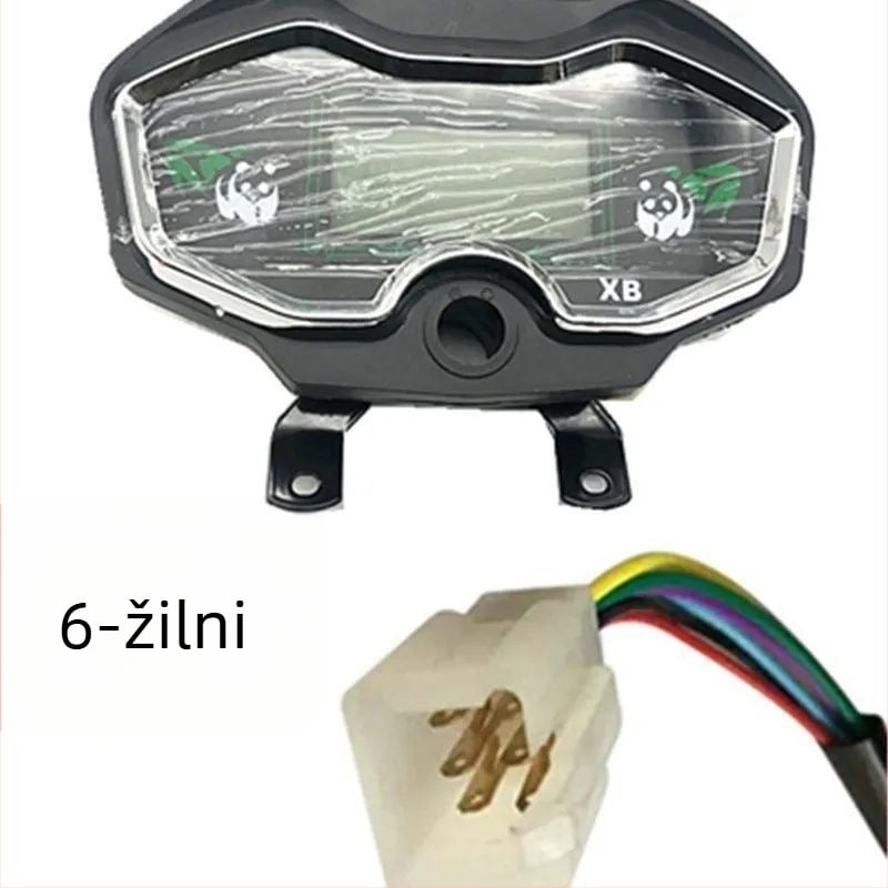 LCD instrument panel za električni tricikl, univerzalna kompatibilnost 48V/60V/72V, mjerač snage i tachometar