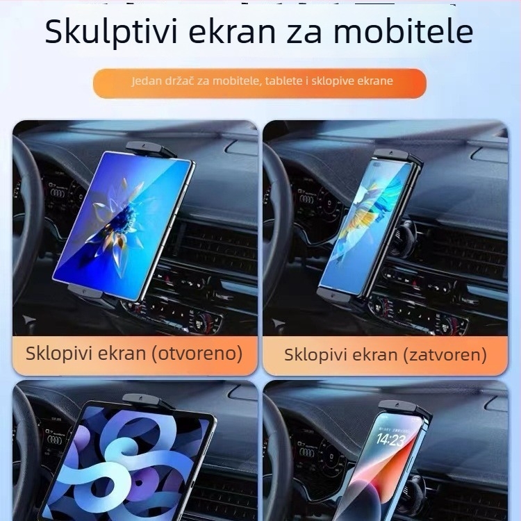 Srieg auto držač za telefon i tablet — Snap-on na ventilacijsku rešetku, za opće vozilo
