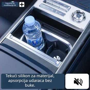 Silikonski unutarnji podložak za središnji držač čaše za Zeekr 9X – Driving Wing, model 9x water cup cover, silikonski materijal, zaštita interijera