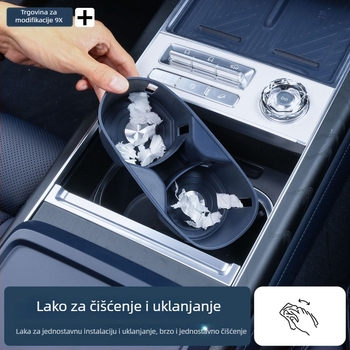 Silikonski unutarnji podložak za središnji držač čaše za Zeekr 9X – Driving Wing, model 9x water cup cover, silikonski materijal, zaštita interijera