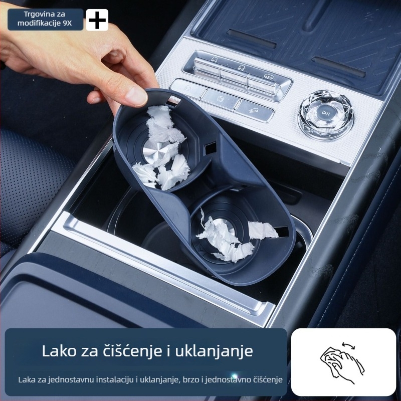 Silikonski unutarnji podložak za središnji držač čaše za Zeekr 9X – Driving Wing, model 9x water cup cover, silikonski materijal, zaštita interijera