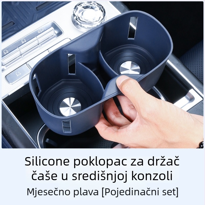 Silikonski unutarnji podložak za središnji držač čaše za Zeekr 9X – Driving Wing, model 9x water cup cover, silikonski materijal, zaštita interijera