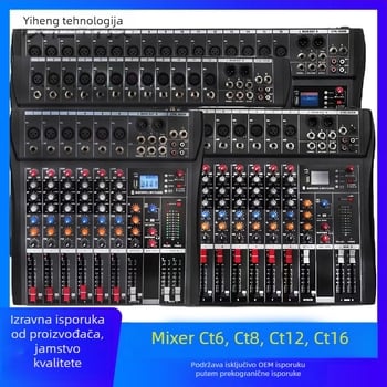 CT serija miksera s 6, 8, 12 ili 16 kanala, 48V phantom napajanje