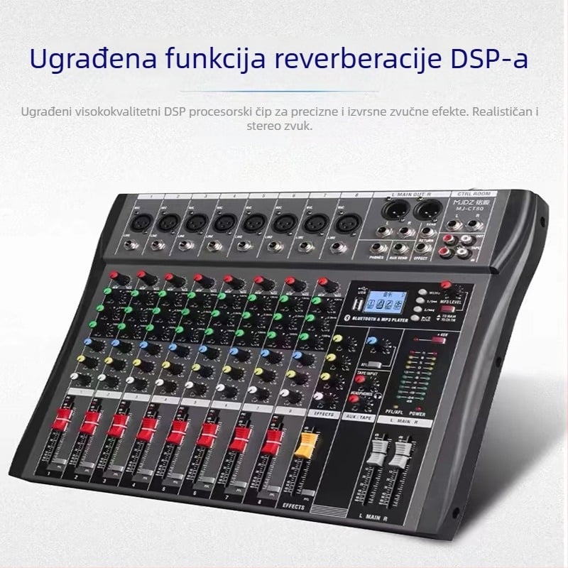 CT serija miksera s 6, 8, 12 ili 16 kanala, 48V phantom napajanje