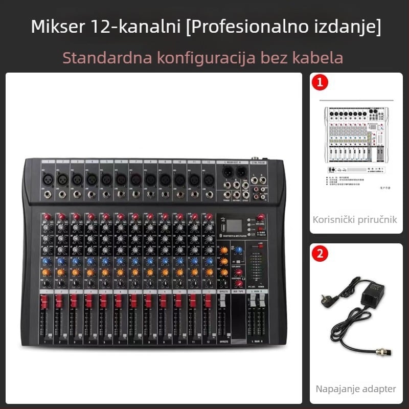 CT serija miksera s 6, 8, 12 ili 16 kanala, 48V phantom napajanje