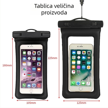 Vodootporna torbica za telefon s dodirnim zaslonom i crossbody remenom, univerzalna za Apple i Huawei, mogućnost prilagođenog logotipa