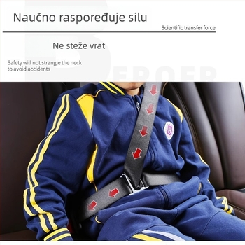 Držač podešavanja pojasa za dječje auto-sjedalo – limiter protiv gušenja za bebe i trudnice, štiti unutrašnjost automobila
