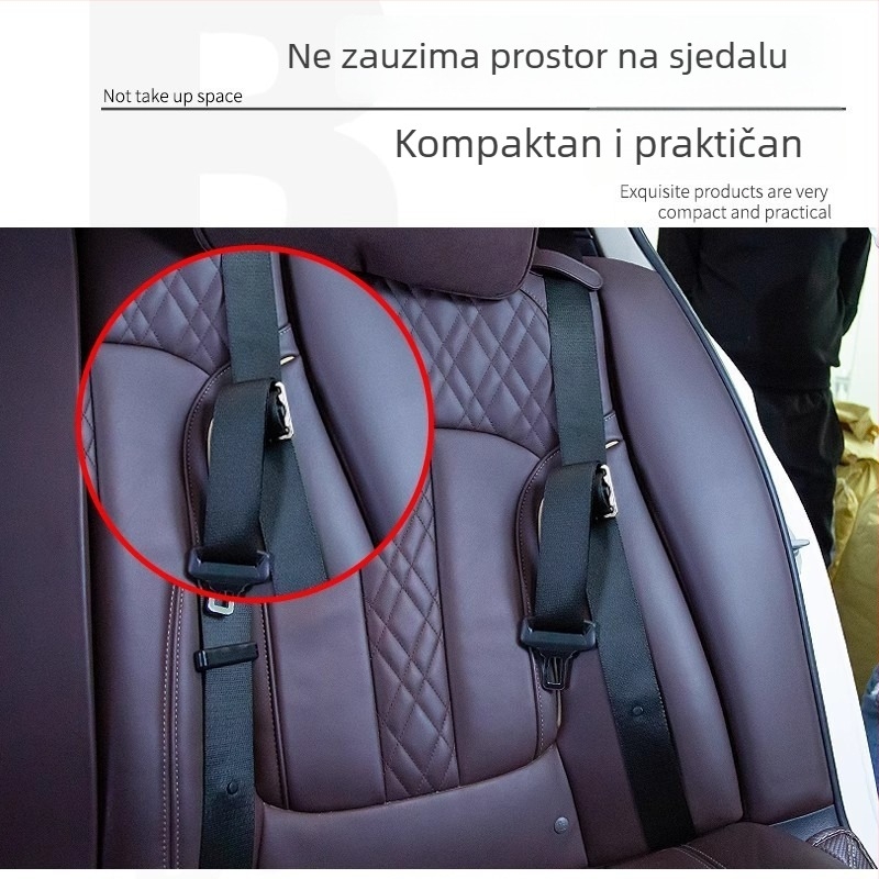 Držač podešavanja pojasa za dječje auto-sjedalo – limiter protiv gušenja za bebe i trudnice, štiti unutrašnjost automobila