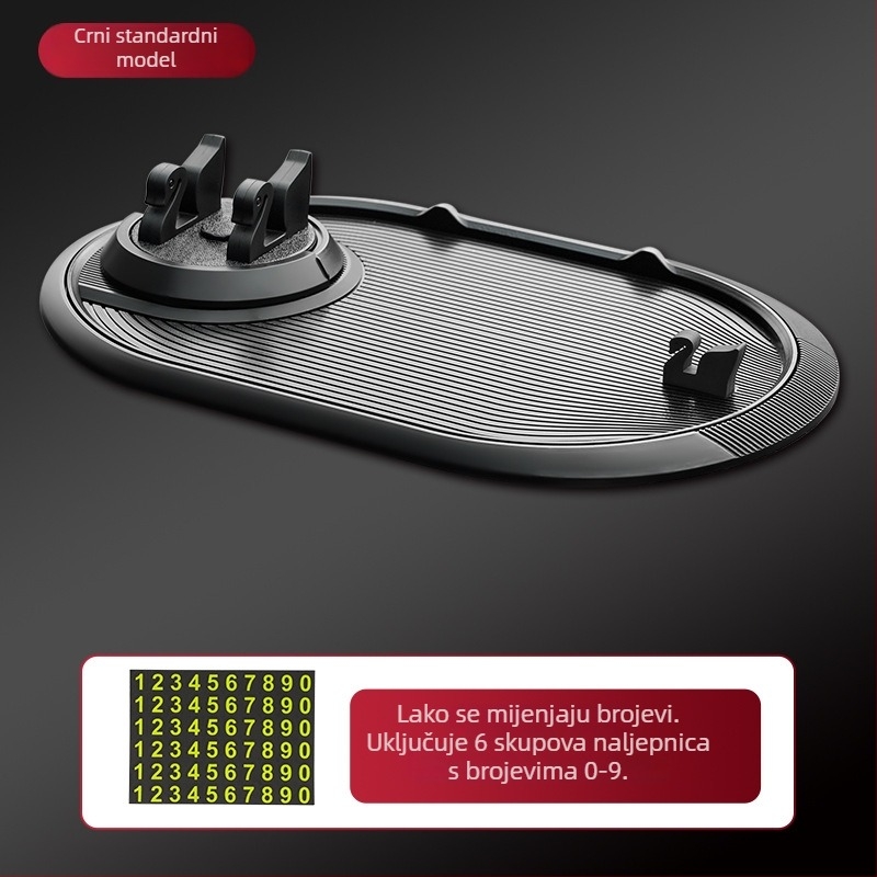 Držač za mobitel u automobilu s čvrstom navigacijskom okviru i protukliznom podloškom – Materijal PVC, prilagođena izrada, Značka DePaul