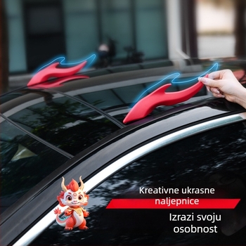 Dekoracija za automobil s rogom zmaja, 3D EVA materijal, kompatibilno s automobilima i motociklima, Podrijetlo Guangzhou, Marka Still Floating