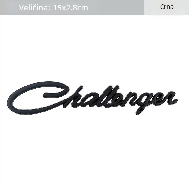 3D reflektirajuća naljepnica automobila za Dodge Challenger – stražnji i bočni znak, uzorak kao na slici