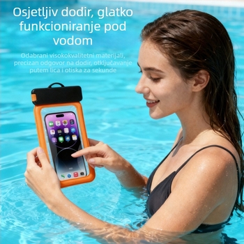Vodootporna futrola za telefon s plutujućom zračnom kapsulom, PVC, IPX8, osjetljiv na dodir, za potapanje i aktivnosti na otvorenom
