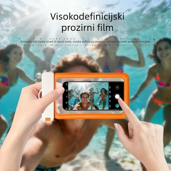 Vodootporna futrola za telefon s plutujućom zračnom kapsulom, PVC, IPX8, osjetljiv na dodir, za potapanje i aktivnosti na otvorenom