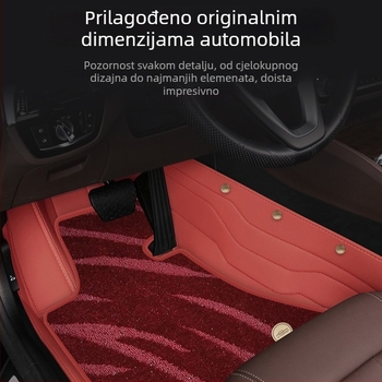 Kožni autokoberci od jaht kože za posebno vozilo — deblji, s dvostrukim kopčama, otporni na prljavštinu
