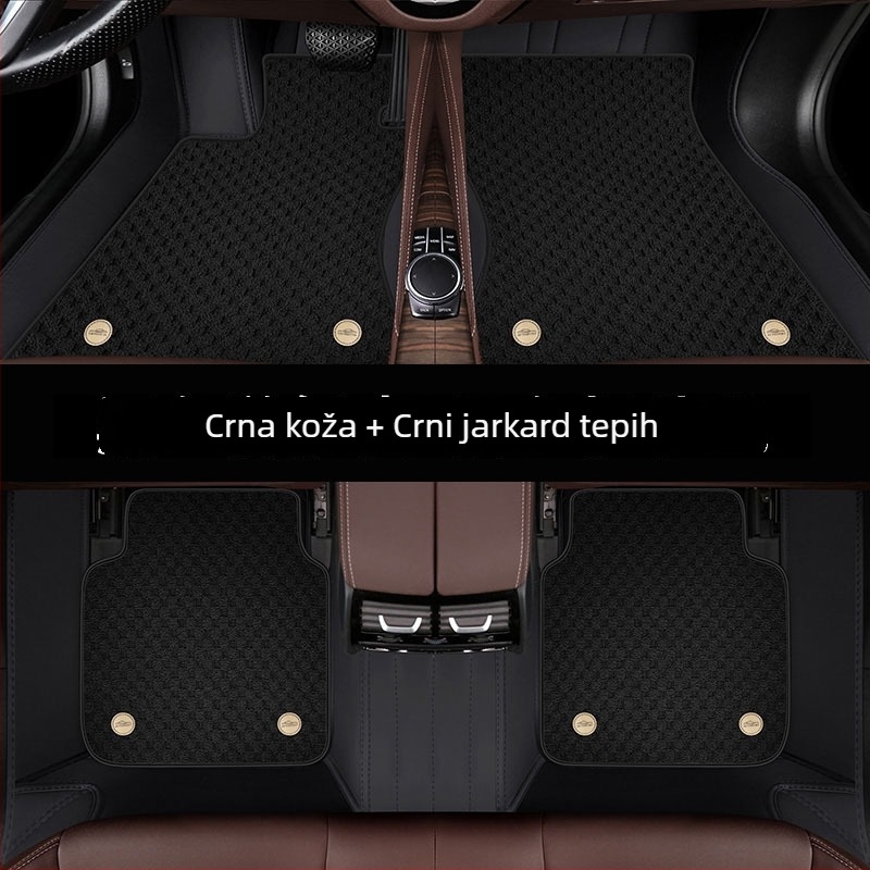 Kožni autokoberci od jaht kože za posebno vozilo — deblji, s dvostrukim kopčama, otporni na prljavštinu