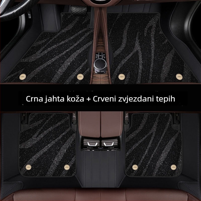 Kožni autokoberci od jaht kože za posebno vozilo — deblji, s dvostrukim kopčama, otporni na prljavštinu