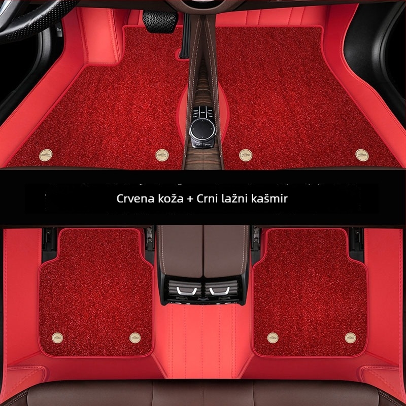 Kožni autokoberci od jaht kože za posebno vozilo — deblji, s dvostrukim kopčama, otporni na prljavštinu
