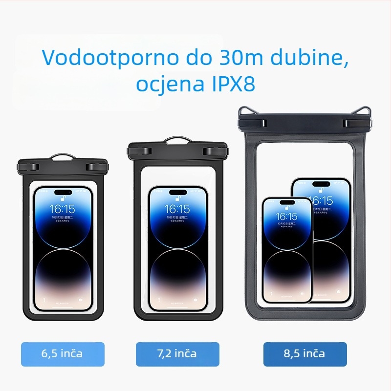 PVC vodootporna torbica za telefon – vodootporan materijal; pogodna za ronjenje, plažu i ribolov