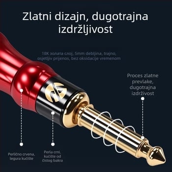 Yongwei gitarni audio kabel, RoHS certificiran, audio/video priključci, -30 do +80 °C