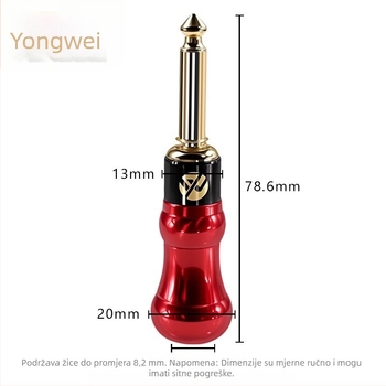 Yongwei gitarni audio kabel, RoHS certificiran, audio/video priključci, -30 do +80 °C