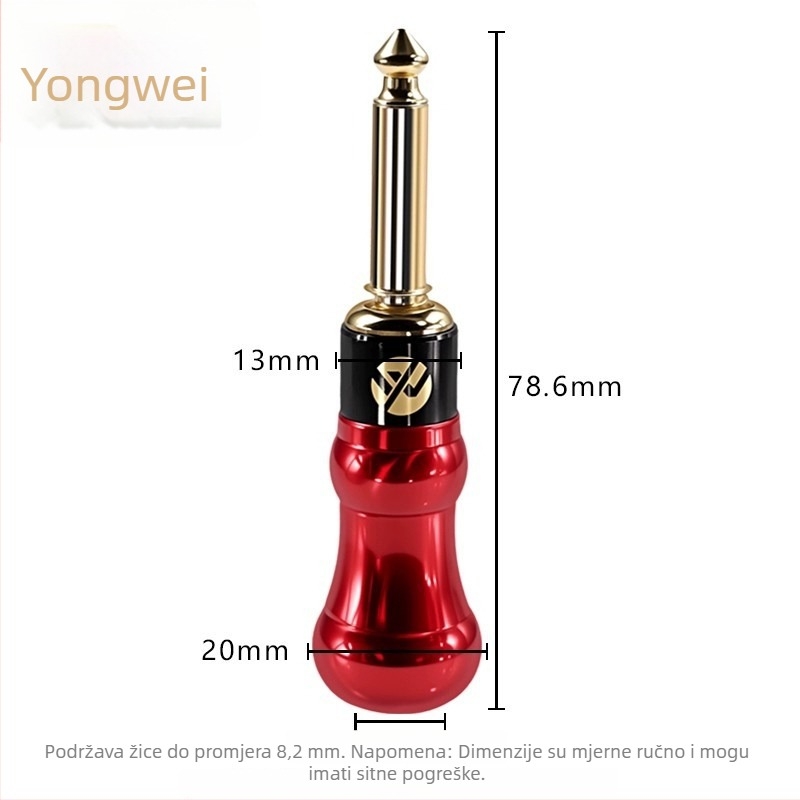 Yongwei gitarni audio kabel, RoHS certificiran, audio/video priključci, -30 do +80 °C