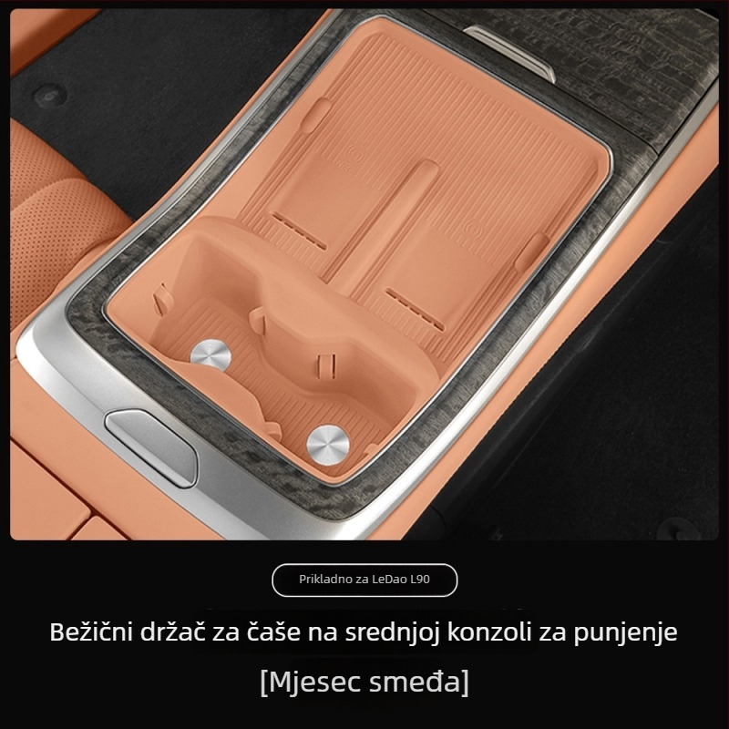 Silikonska podloga za bežično bešično napajanje, držač čaše u središnjoj konzoli, zaštita i dekor interijera automobila; Materijal: silikon; Podrijetlo: Guangdong; Prilagodba: Nijedna