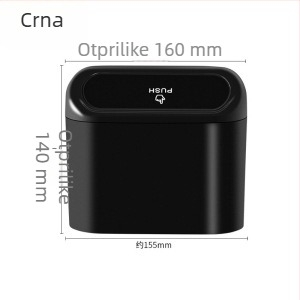 Qiwang Unutarnji viseći koš za otpad u automobilu, 1L, plastika, vodootporan, izdržljiv