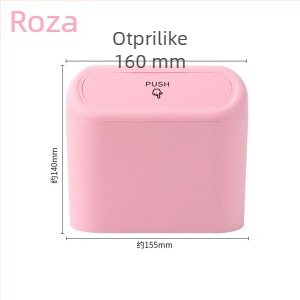 Qiwang Unutarnji viseći koš za otpad u automobilu, 1L, plastika, vodootporan, izdržljiv