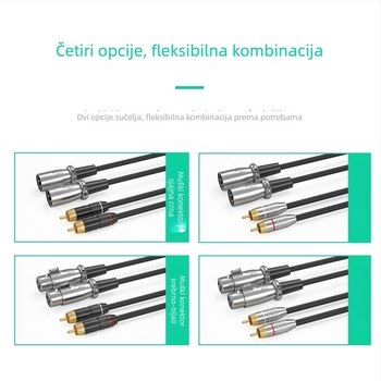 Audio kabel – WJ, pozlaćeni premaz, bakar bez kisika, XLR muški konektori