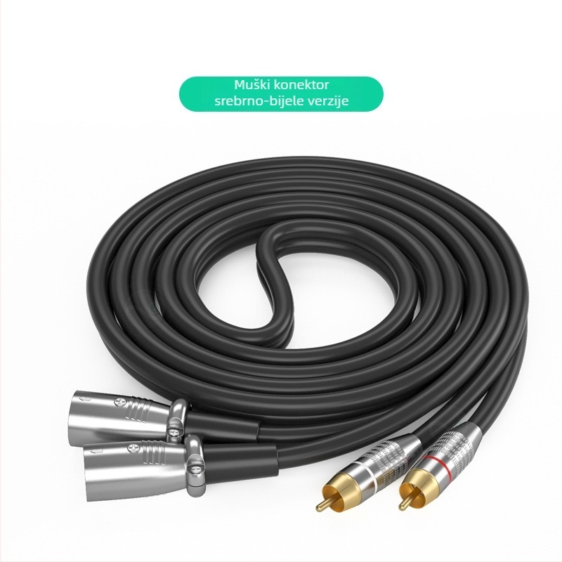 Audio kabel – WJ, pozlaćeni premaz, bakar bez kisika, XLR muški konektori
