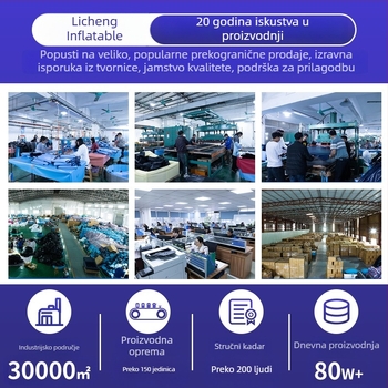 Naduvani ležaljka za bazen od ekološkog PVC-a s tendom i odvojivim dizajnom