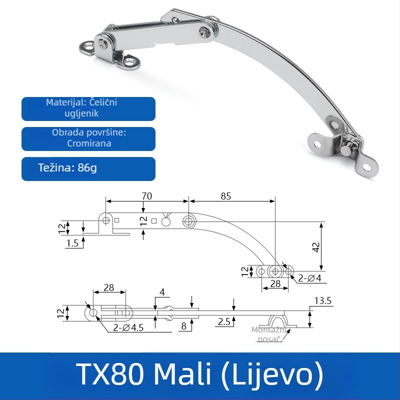 Podrška za prozor T80/T90 limiter, od željeza, marka Winning, moderan minimalistički stil