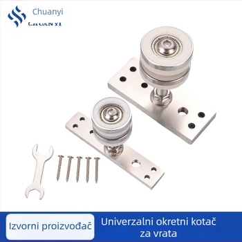 Univerzalno visiće kotač za klizna vrata — materijal: najlon + čelik + legura; model: Universal Hanging Wheel; primjena: klizna vrata, drvena vrata; stil: moderni minimalistički